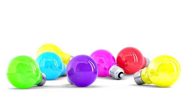 Colorful Light bulbs — Stock Photo, Image
