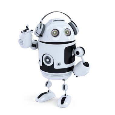 robot ile kulaklık