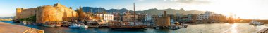 Girne Limanı ve Ortaçağ Kalesi, Kıbrıs.