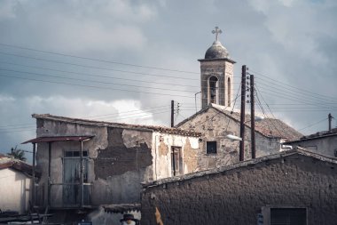 Episkopeio köyü manzarası. Lefkoşe Bölgesi, Kıbrıs