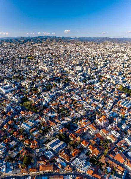 Vista Aérea Panorámica Del Centro Histórico Limassol Chipre —  Fotos de Stock