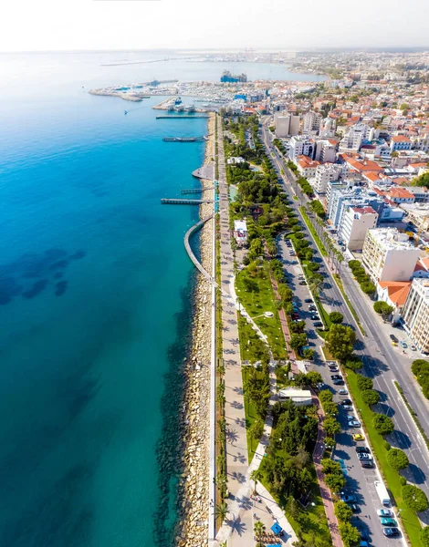 Seafront Promenade Park Limassol Cyprus — Stockfoto