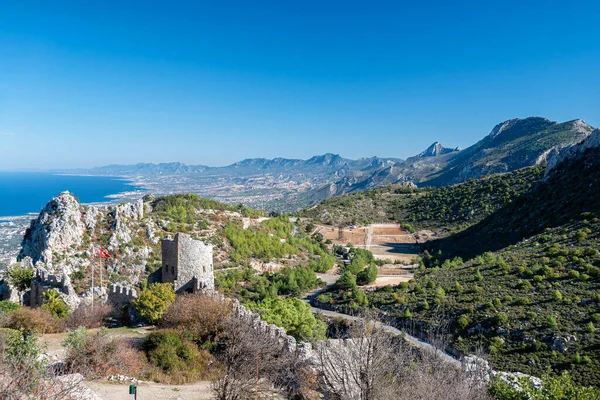 Castelo Saint Hilarion Arredores Kyrenia Chipre — Fotografia de Stock