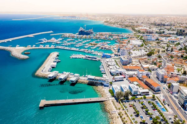 Luftaufnahme Der Marina Von Limassol Zypern — Stockfoto