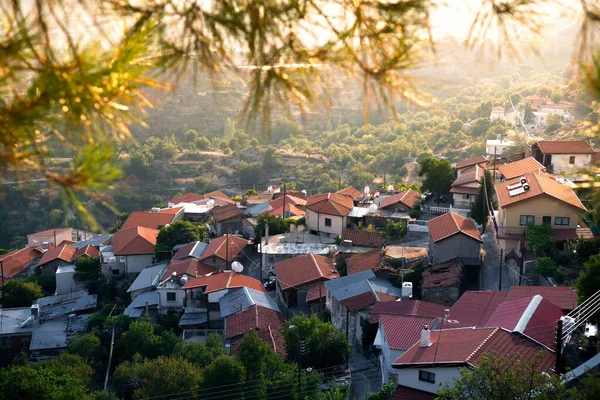 Chandria 传统的塞浦路斯山村 Limassol县 — 图库照片