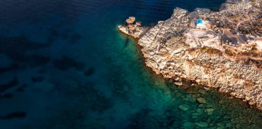 Cape Greco 'daki Agioi Anargyri Kilisesi. Famagusta İlçesi, Kıbrıs