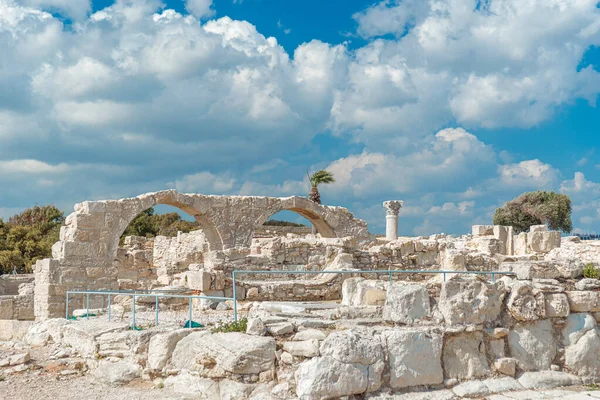 Distrito Limassol Chipre Ruinas Del Antiguo Kourion —  Fotos de Stock