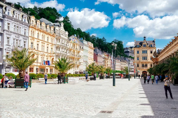 Karlovy Vary República Checa Mayo 2019 Vista Panorámica Del Centro — Foto de Stock