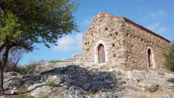 Promenade Dans Église Agios Nikolaos Galatarie District Paphos Chypre — Video