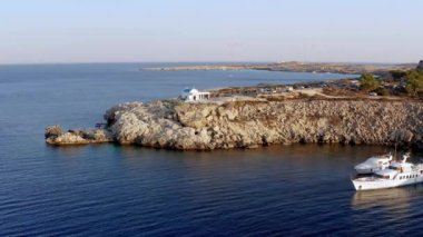 Cape Greco 'daki Agioi Anargyri Kilisesi. Famagusta İlçesi, Kıbrıs