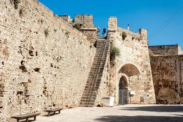 Башня Отелло Средневековых Стенах Старой Фамагусты Кипр — стоковое фото