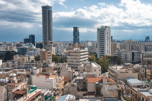 Skyline of Nicosia city, Cyprus