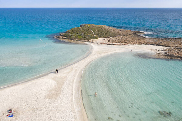 Famous Nissi beach in spring, before the start of the tourist season. Ayia Napa, Cyprus