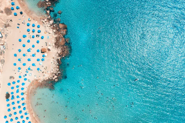 科诺斯湾海滩位于格蕾科角国家公园 塞浦路斯 — 图库照片
