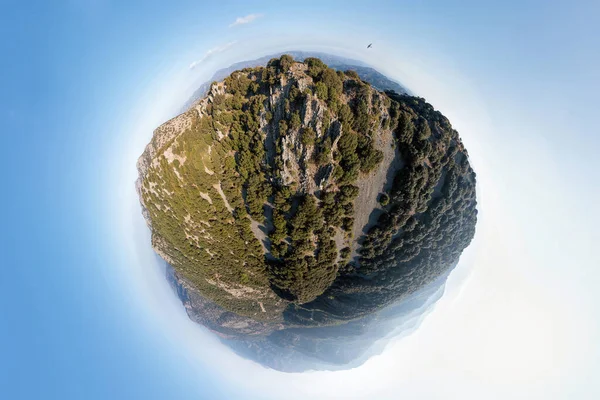 Teisia Tis Madaris Natural Trail Troodos Mountains Cyprus Spherical Panorama — Stock Photo, Image