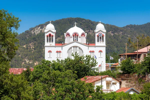 Kostel Svatého Kříže Pedoulas Vesnici Okres Nicosia Kypr — Stock fotografie