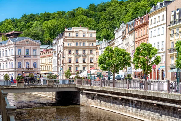 Karlovy Vary Çek Cumhuriyeti Mayıs 2019 Karlovy Vary Nin Şehir — Stok fotoğraf