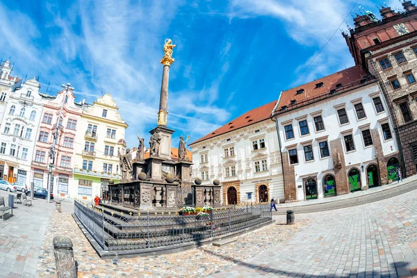 Plzeň Csehország 2019 Május Marian Column Square Republic — Stock Fotó