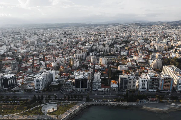 Flygfoto Över Bostadsområde Limassol Cypern — Stockfoto