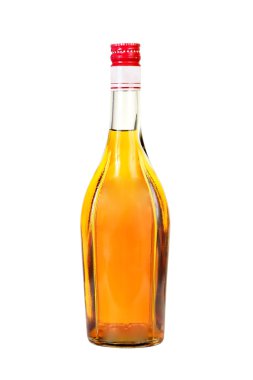 Klasik konyak şişesi.