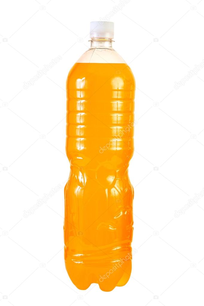Bottle with drink.
