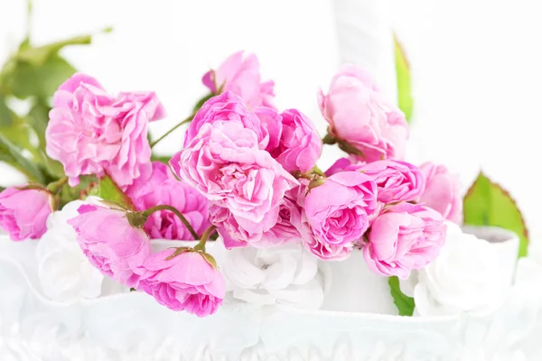 Close-up op een bounch van roze rozen — Stockfoto