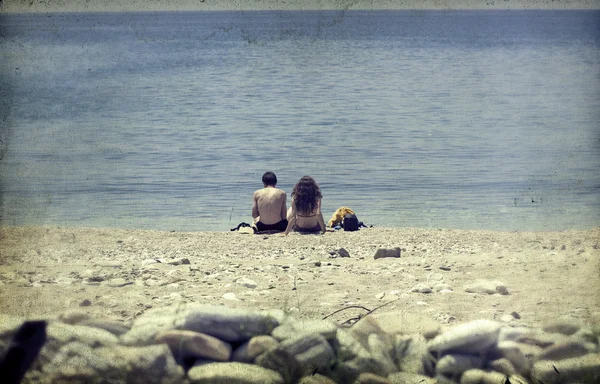 Vintage deniz manzarası — Stok fotoğraf