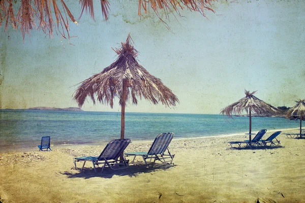 Paysage marin vintage — Photo