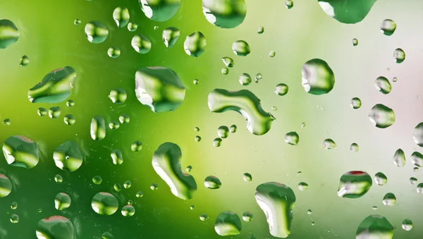 Water drops on glass — Stock Photo, Image