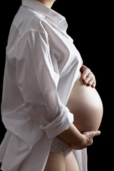 Belly of pregnant woman — Stock Photo, Image