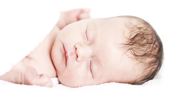 Newborn baby peacefully sleeping — Stock Photo, Image