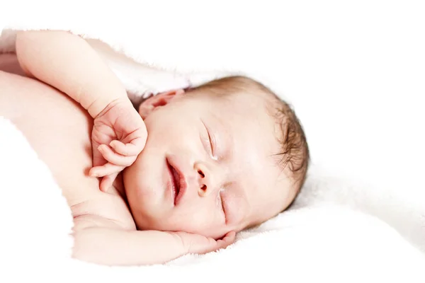 Newborn baby peacefully sleeping — Stock Photo, Image