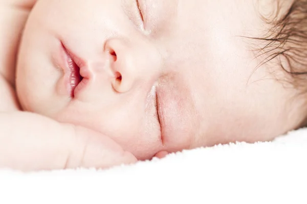 Newborn baby peacefully sleeping — Stock Photo, Image