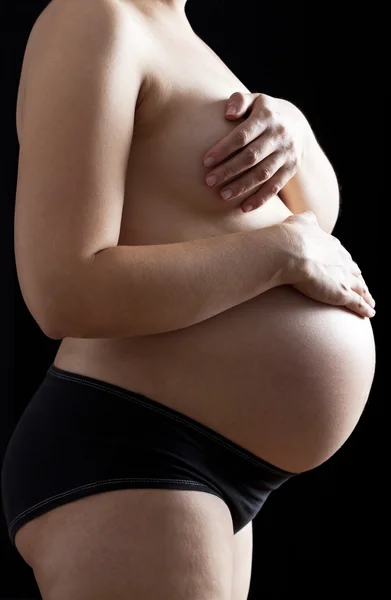 Ventre de la femme enceinte — Photo