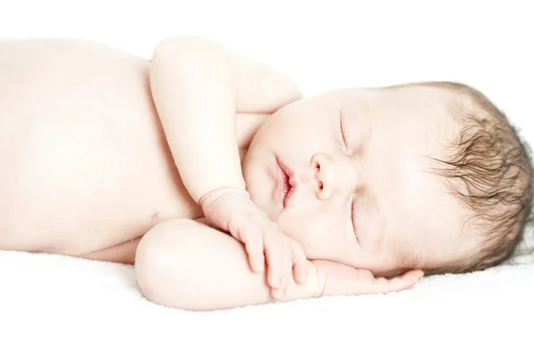 Pasgeboren baby rustig slapend — Stockfoto