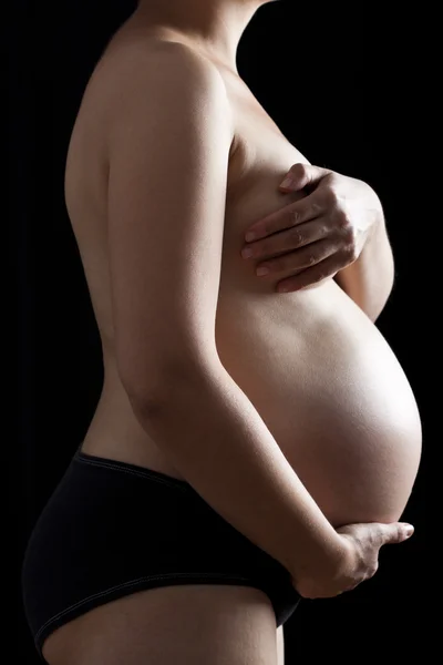 Ventre de la femme enceinte — Photo