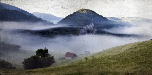 Stare zdjęcie starego domu — Zdjęcie stockowe