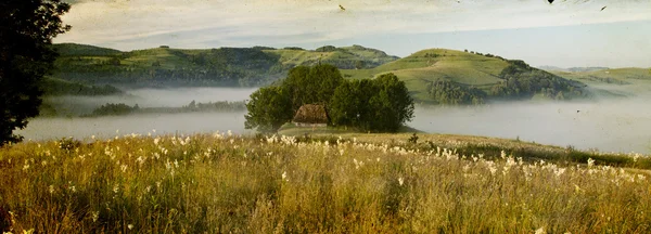 Vintage foto av gammalt hus — Stockfoto