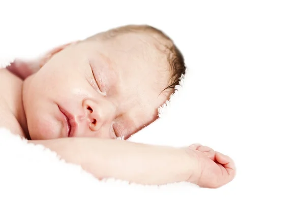 Le nouveau-né dort paisiblement Images De Stock Libres De Droits