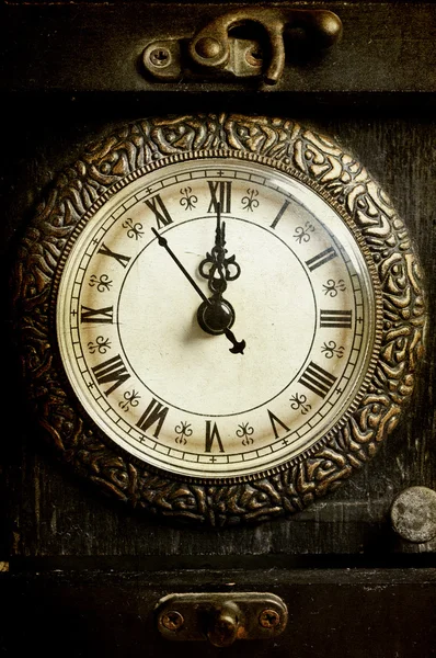 Zbliżenie na zegar vintage — Zdjęcie stockowe