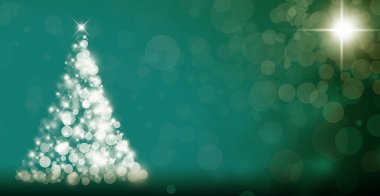 koyu arka plan üzerinde soyut Noel ağacı