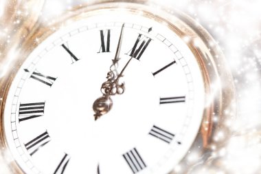 Yılbaşı tatil ve gece yarısı ışıkları