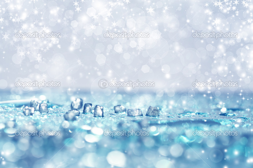Abstract Christmas background whit stars and snowflakes