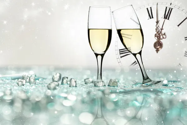 Glasses with champagne — Stock Photo, Image