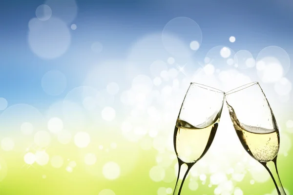 Glasses of champagne — Stock Photo, Image