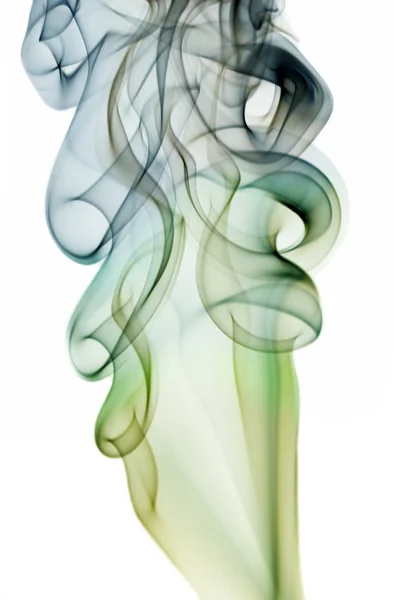 Fumo abstrato isolado sobre branco — Fotografia de Stock