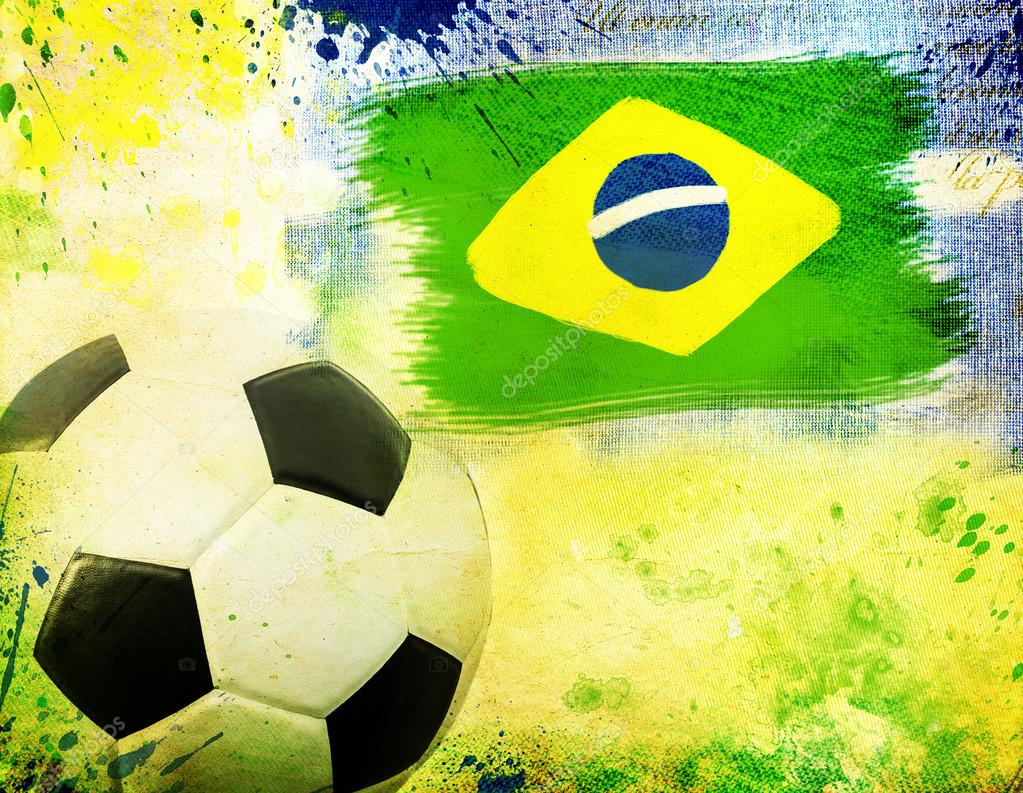 Bola de futebol Brasil 2014 fotos, imagens de © erika8213 #46617591