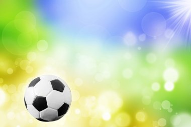 Futbol topu Brezilya bayrağı