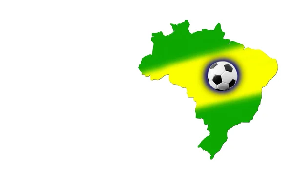 Brezilya Haritası — Stok fotoğraf