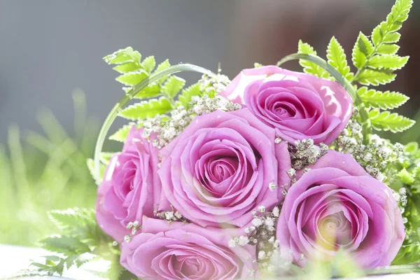 Φωτογραφία του ροζ γαμήλια ανθοδέσμη — Φωτογραφία Αρχείου